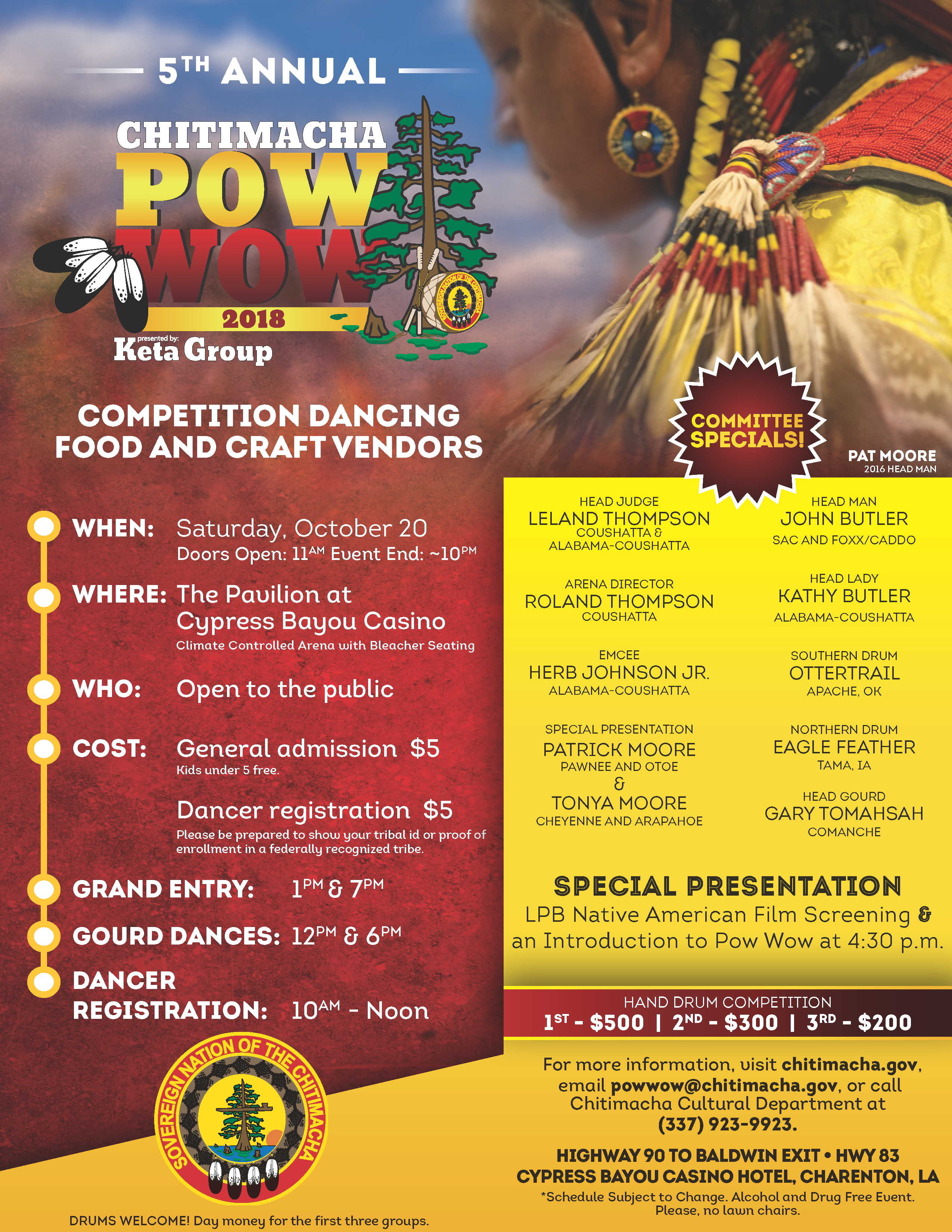 5th Annual Chitimacha Powwow October 20 | United South & Eastern Tribes2550 x 3300