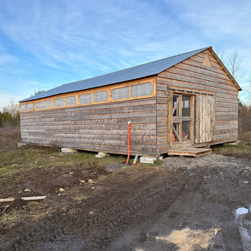 Saint Regis Mohawk Tribe chicken barn